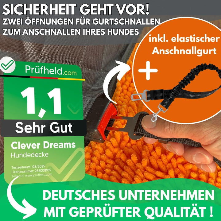 Hundedecke Auto Rückbank fester Boden mit Schmutzfangmatte abnehmbar Hundebett grosse Hunde Autoscho