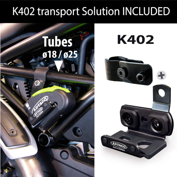 ARTAGO 30X5 Pack Bremsscheibenschloss mit Alarm 120db Hohe Sicherheit + Halterung für Ducati Monster