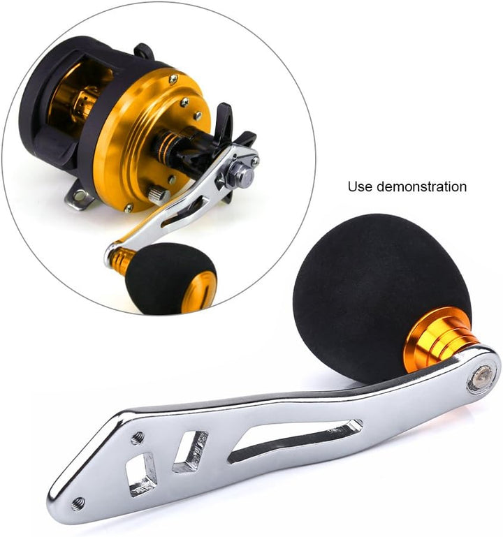 Power Handle for Calcutta Fishing Reel,Angelrolle Griff Ersatz Power Knob Vollmetall Baitcasting Ang