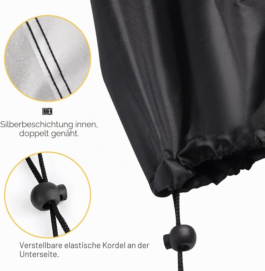 Velway Grill Abdeckhaube Holzkohlegrill Kugelgrill Grillabdeckung Regendicht BBQ Abdeckung Cover Sch