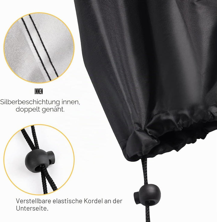 Velway Grill Abdeckhaube Holzkohlegrill Kugelgrill Grillabdeckung Regendicht BBQ Abdeckung Cover Sch