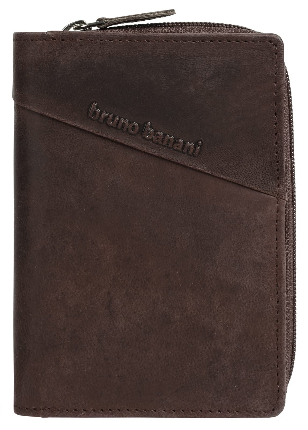 bruno banani Geldbörse Echt Leder Damen | Rindleder Brieftasche, Herren Geldbeutel, Herrenbörse mit