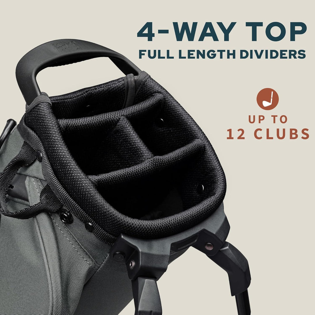 Sunday Golf EL Camino Tasche – Leichte Tasche mit Gurt und Ständer – Einfach zu tragen – Par 3 und S