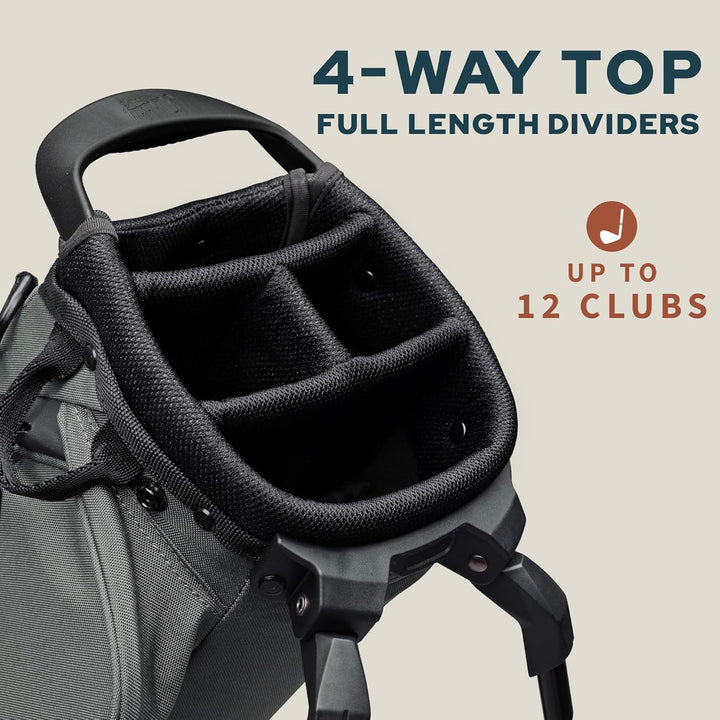 Sunday Golf EL Camino Tasche – Leichte Tasche mit Gurt und Ständer – Einfach zu tragen – Par 3 und S