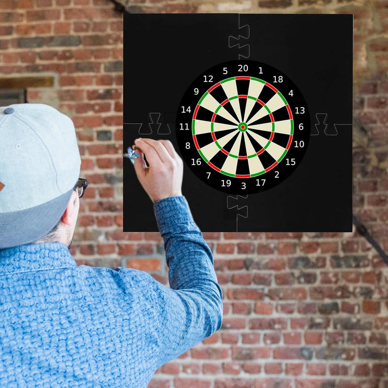 Generisch Dart-Rückwand, Dartboard-Surround | 4 Stück gespleisster quadratischer Dartscheiben-Umrand