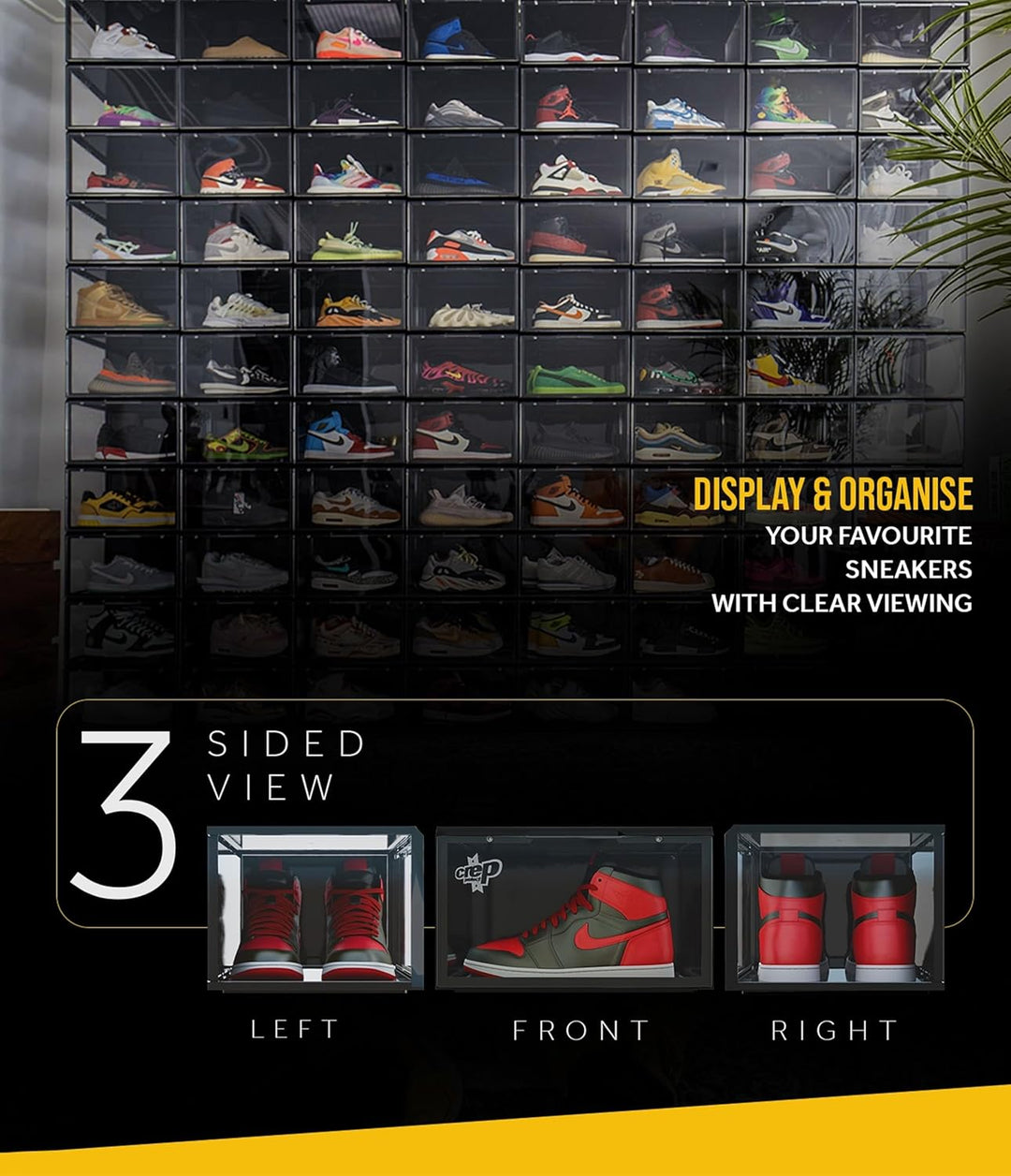 Crep Protect Schuh-Aufbewahrungsbox – Ultimative Turnschuhe-Aufbewahrungskisten 2.0, Schuh-Organizer