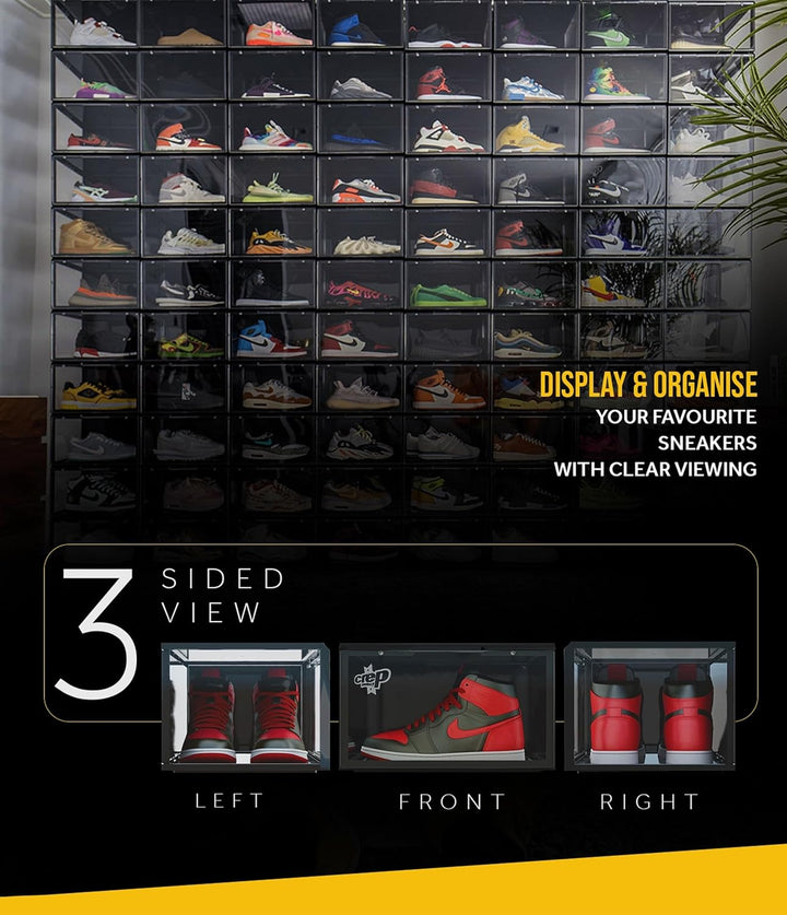 Crep Protect Schuh-Aufbewahrungsbox – Ultimative Turnschuhe-Aufbewahrungskisten 2.0, Schuh-Organizer