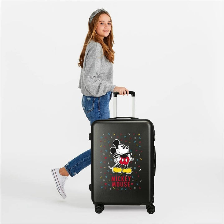 Hartschalenkoffer 68 cm Have a Good Day Mickey Schwarz Schwarz Kindermode, Schwarz Kindermode