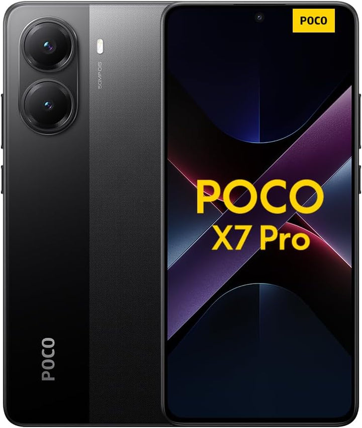 Xiaomi Poco X7 Pro Smartphone, 12+256GB, Schwarz, 50MP Hauptkamera mit OIS, 6000mAh (typ.) Akku mit