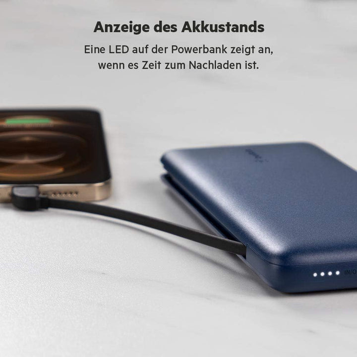 Belkin BOOSTCHARGE Plus 10K tragbares Ladegerät und Powerbank (10.000 mAh mit integriertem Lightning