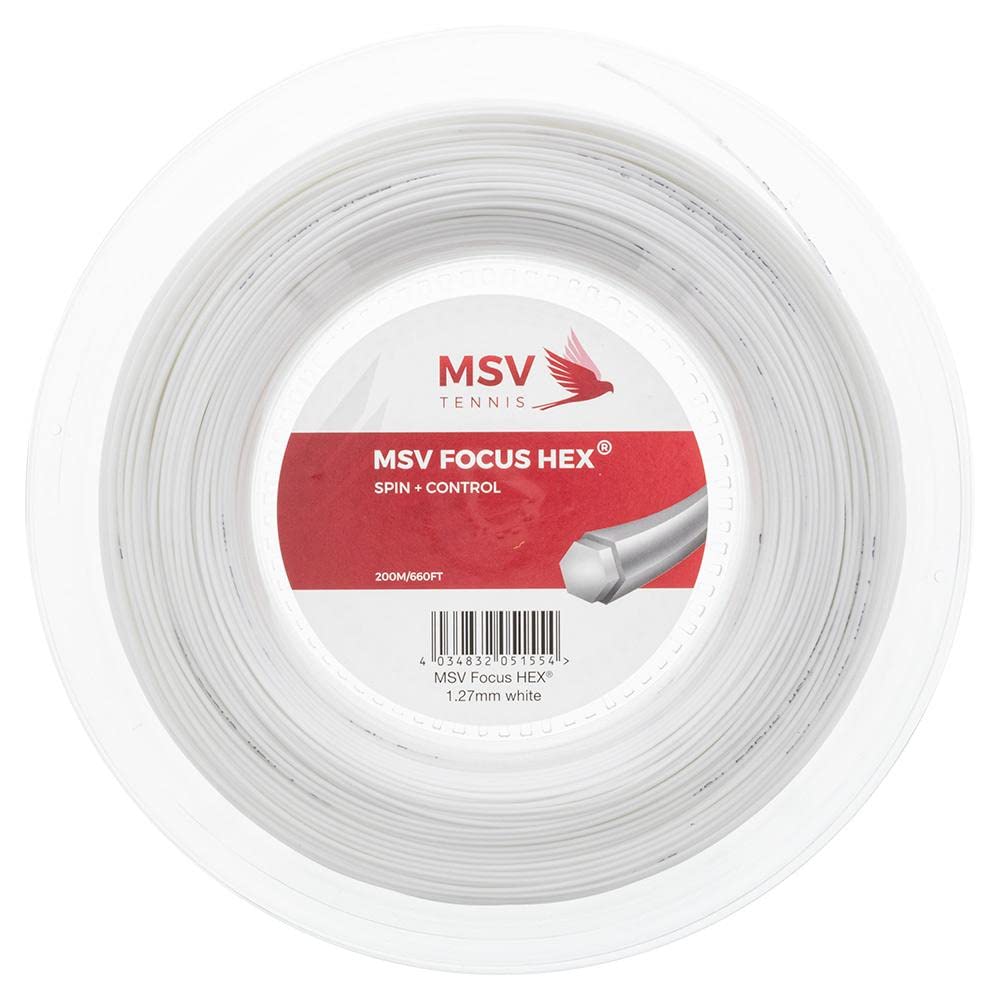 MSV Saitenrolle Focus-HEX 1.27mm Weiss, 1.27mm Weiss