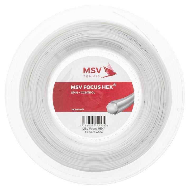 MSV Saitenrolle Focus-HEX 1.27mm Weiss, 1.27mm Weiss