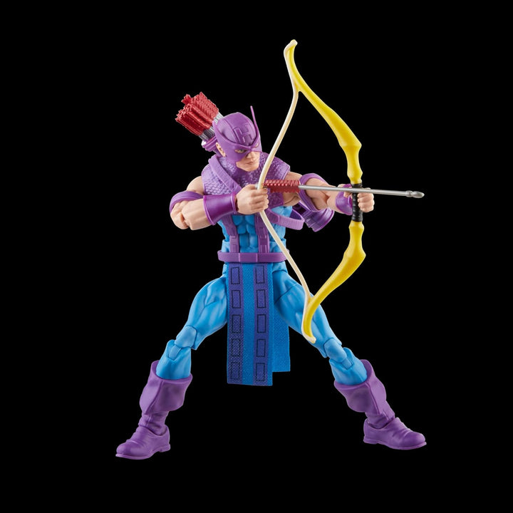 Marvel Hasbro Legends Series Hawkeye mit Sky-Cycle Avengers 60th Anniversary, Action-Figur zum Samme