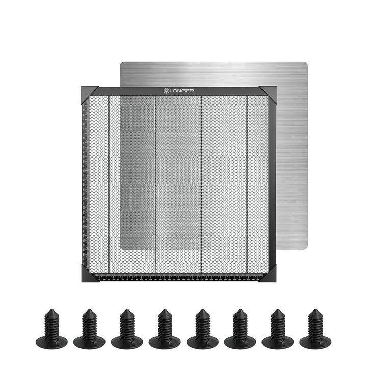 LONGER Honigwaben Arbeitsplatte 400x400mm - Aluminium Honeycomb Tisch für CO2/Laserdiode Laser Gravu