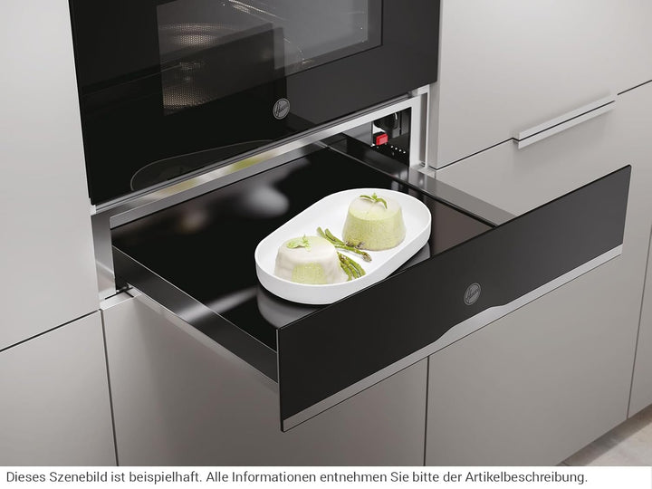 Hoover HPWD14C5S Wärmeschublade Schwarz/Edelstahl