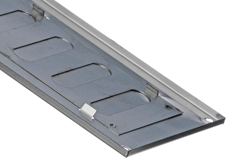 Steinberg14 Edelstahl 300x100mm Lüftungsgitter aus Metall mit Verschliessbaren Lamellen - Rechteckig