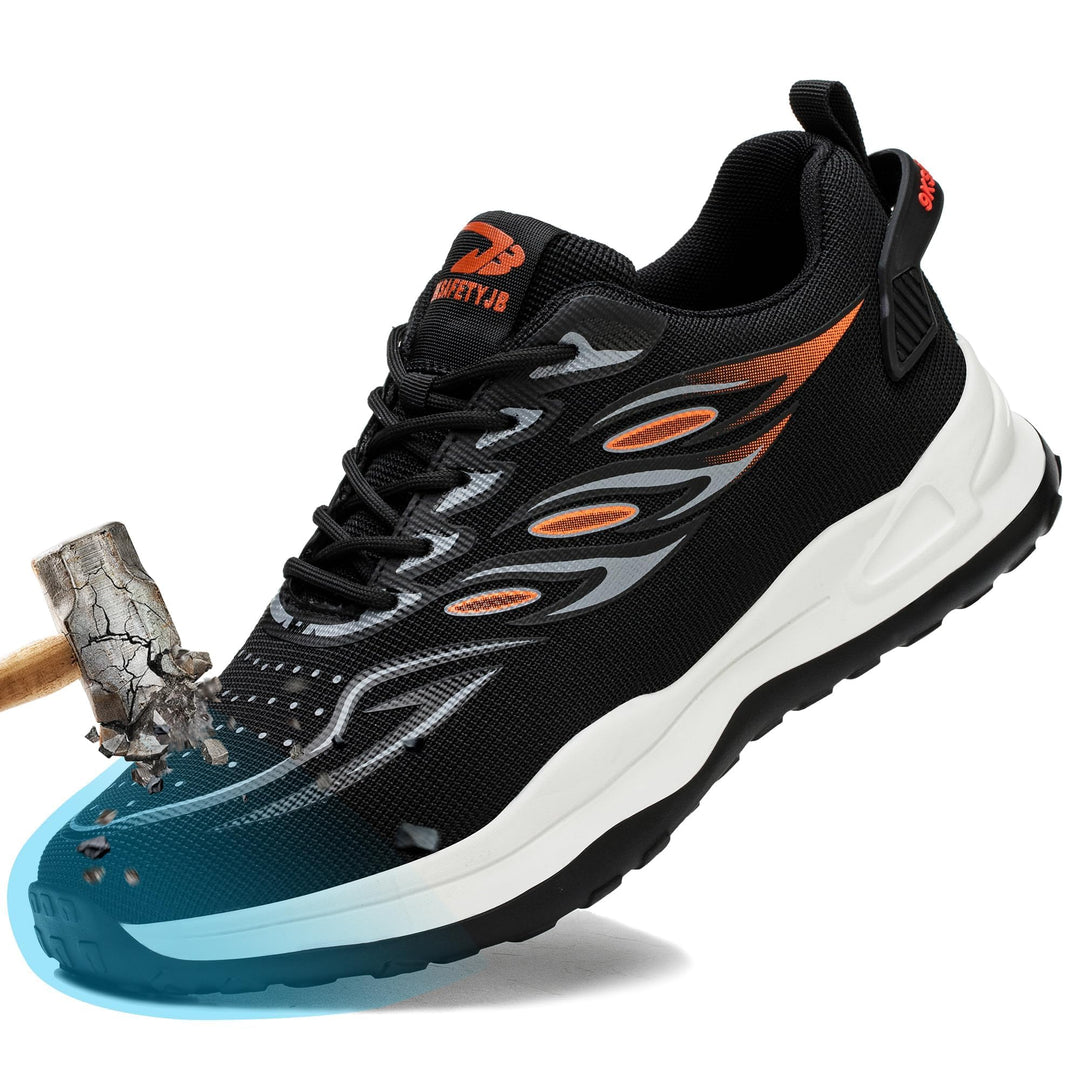 YEKOYIOO Arbeitsschuhe Sicherheitsschuhe Herren Damen Leicht Sportlich Atmungsaktiv Stahlkappenschuh