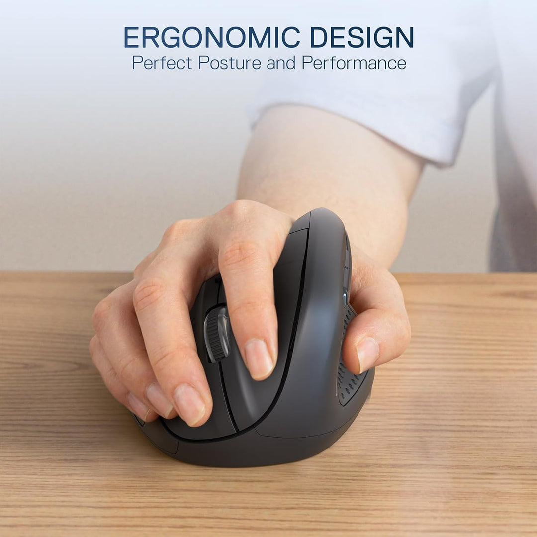 Redragon BM-4033 Kabellose, ergonomische Vertikalmaus, 2,4-GHz-Verbindung, 5 DPI-Stufen bis zu 4000,