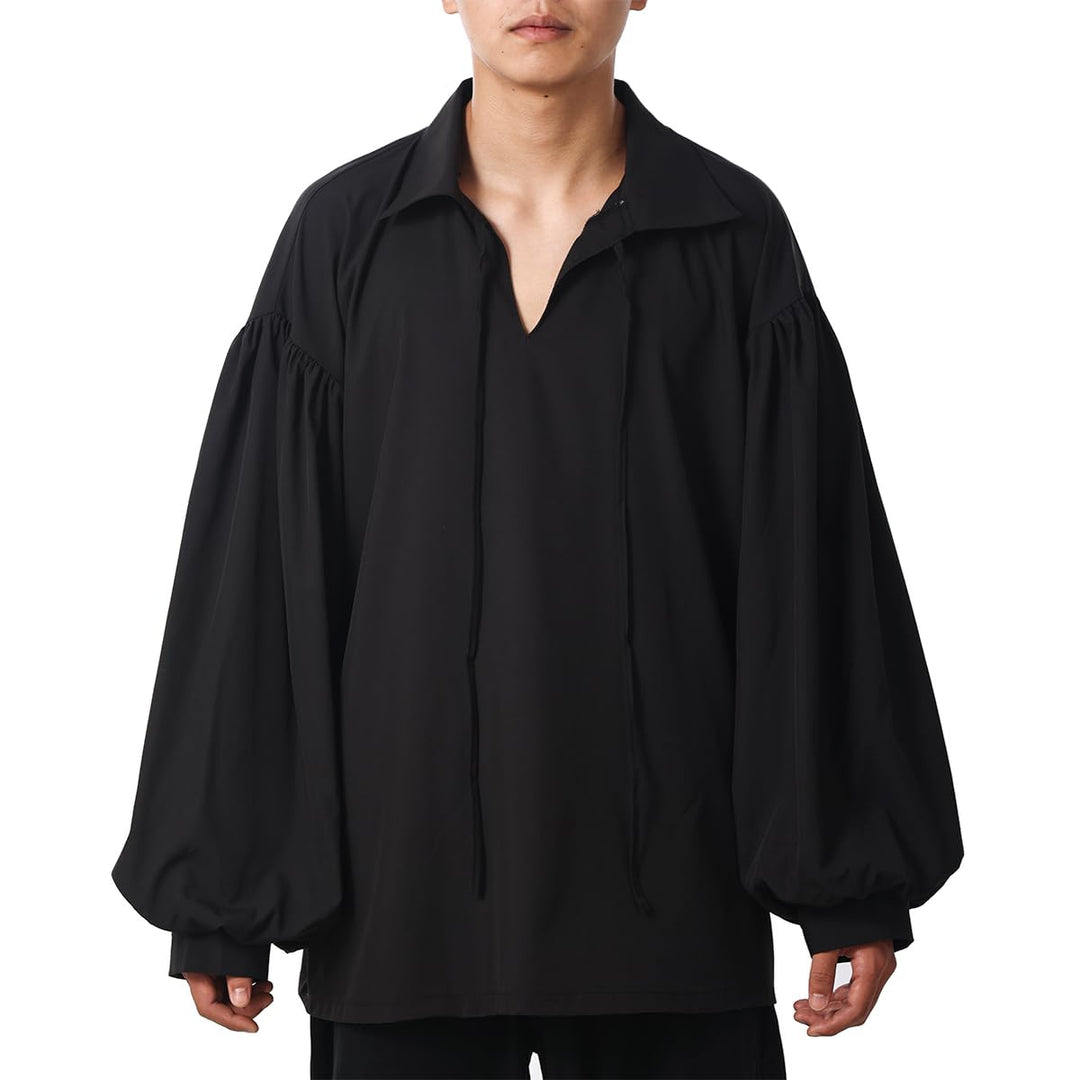 COSDREAMER Herren Piratenhemd Kolonial Shirt Renaissance Dichter Hemd Bluse