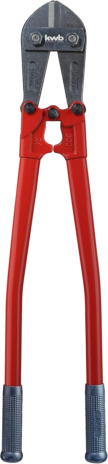 kwb Bolzenschneider in 600 mm, mit auswechselbaren Backen, stabiler Stahlrohr-Stiel mit Kunststoffgr