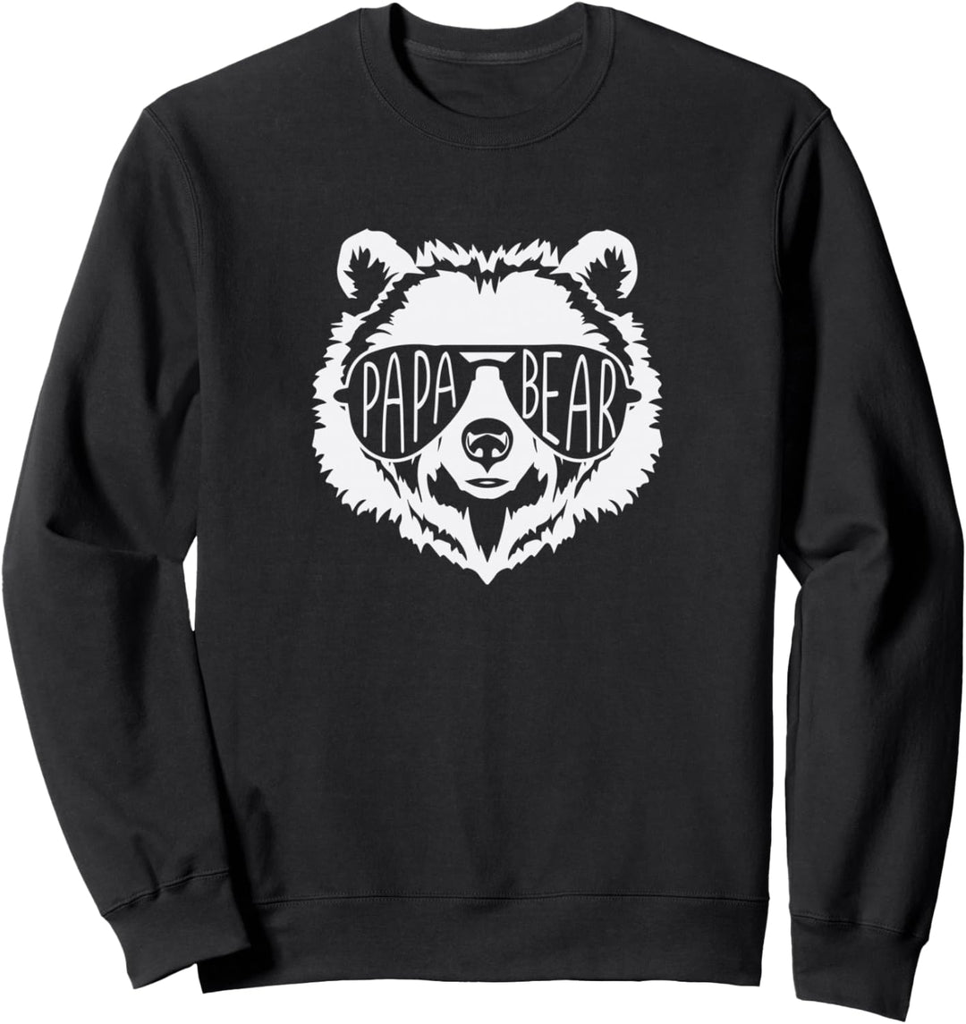 papa Bear Face with Sunglasses Sweatshirt