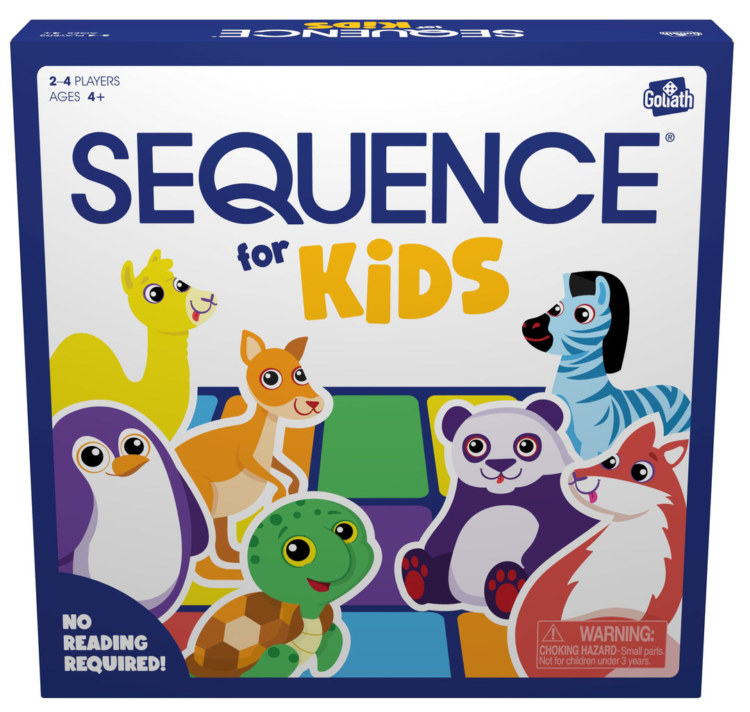 Sequence for Kids – Das Strategiespiel Kein Lesen erforderlich von Jax, Mehrfarbig, 27,9 cm (2–4 Spi