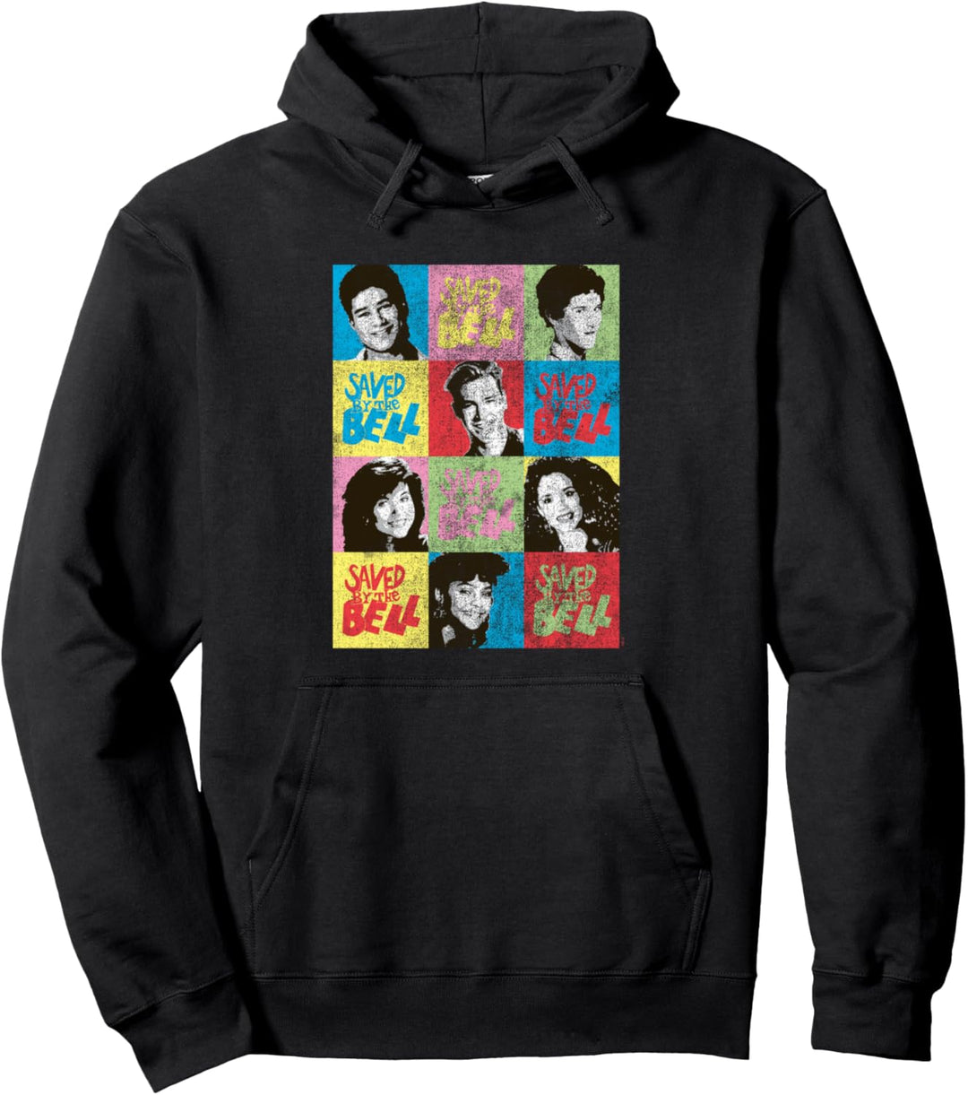 Saved By The Bell Blöcke mit Gesichtern Pullover Hoodie