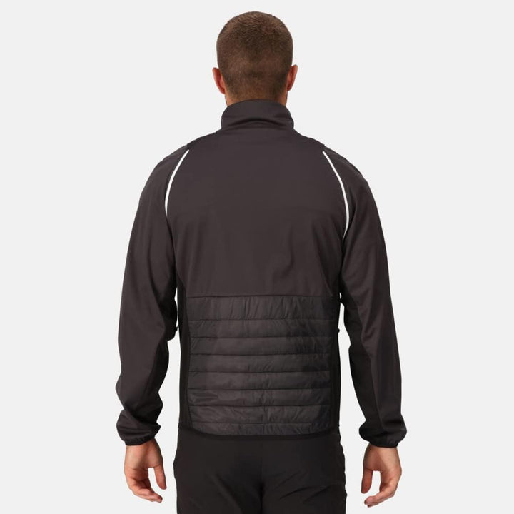 Regatta Herren 2in1 Daunenjacke/Weste Steren Hybrid XXL Ash/Black, XXL Ash/Black