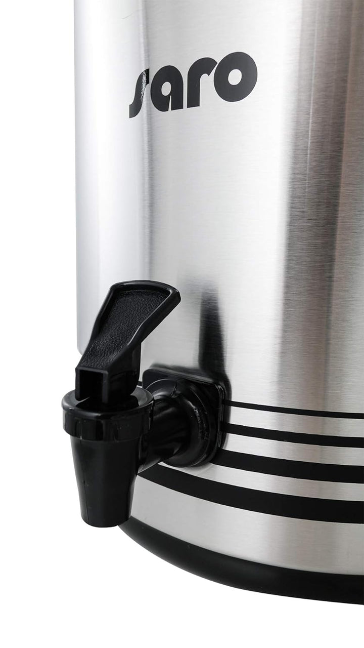 Saro ISOD 12 Getränke-Dispenser, Edelstahl, Silber, Durchmesser 23 x Höhe 42 cm