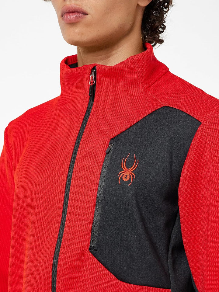 Spyder Herren Bandit Jacket Fleecejacke L Volcano, L Volcano