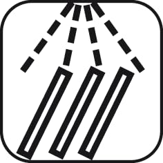APS Tablett „Bistro“, Serviertablett, schwarzes Melamin Tablett, rutschfest, mit 2 Griffmulden und S