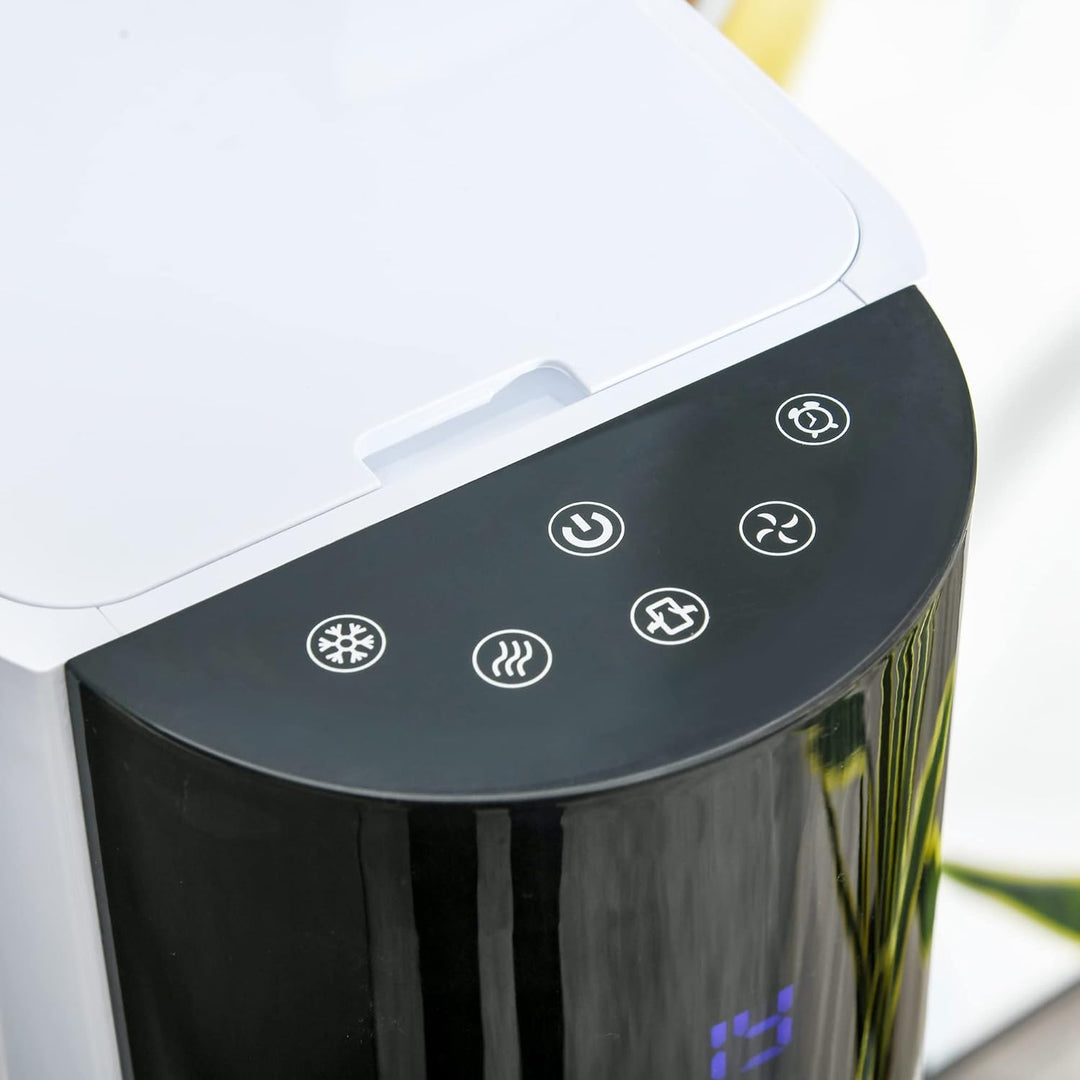 HOMCOM Turmventilator mit Fernbedienung 105cm Ventilator, Standventilator 52° oszillierende Luftkühl