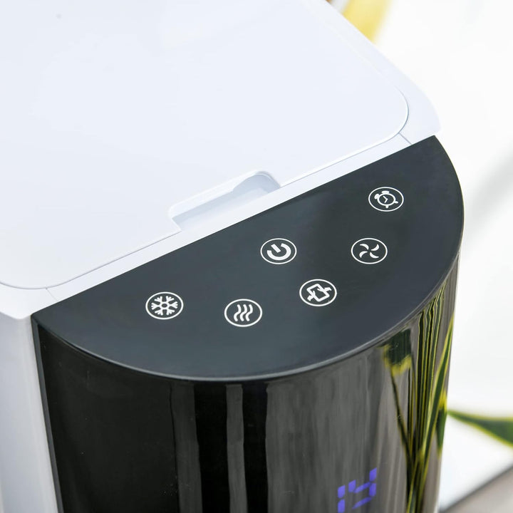 HOMCOM Turmventilator mit Fernbedienung 105cm Ventilator, Standventilator 52° oszillierende Luftkühl