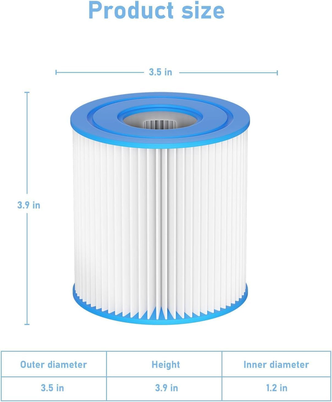Typ H Pool Filter kartusche als Ersatz für Intex 330 GPH Filter Pumpe für Oberirdische Pools, Ersetz