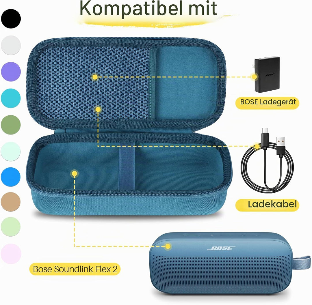 Hart Schutz Hülle Etui für Bose SoundLink Flex (2 Gen) / Flex Tragbarer Bluetooth Lautsprecher Marin