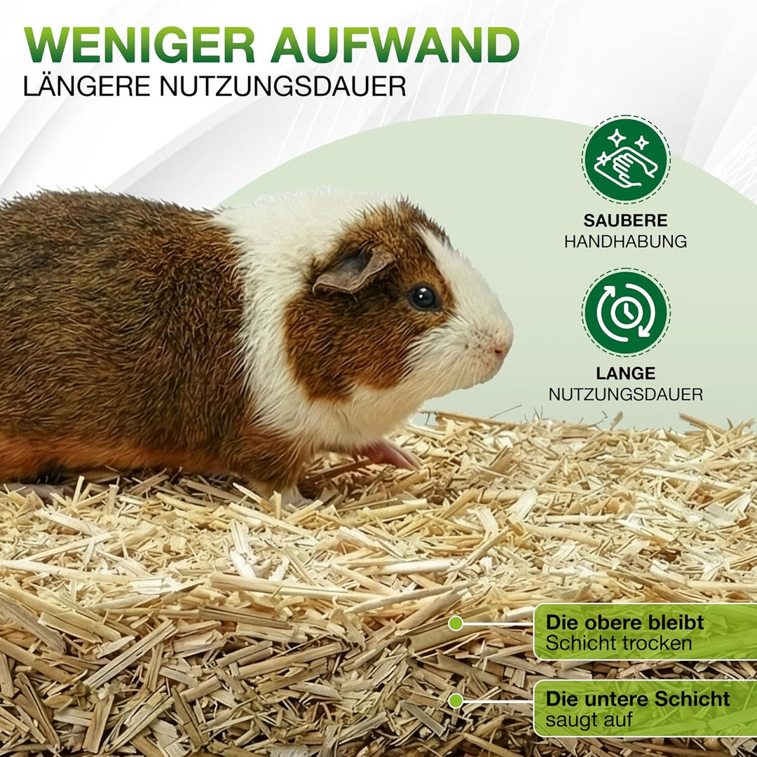 Kleintier-Einstreu Häckselgut Häcksel aus Miscanthus/Elefantengras für Hasen Kaninchen Maus Vogel Me