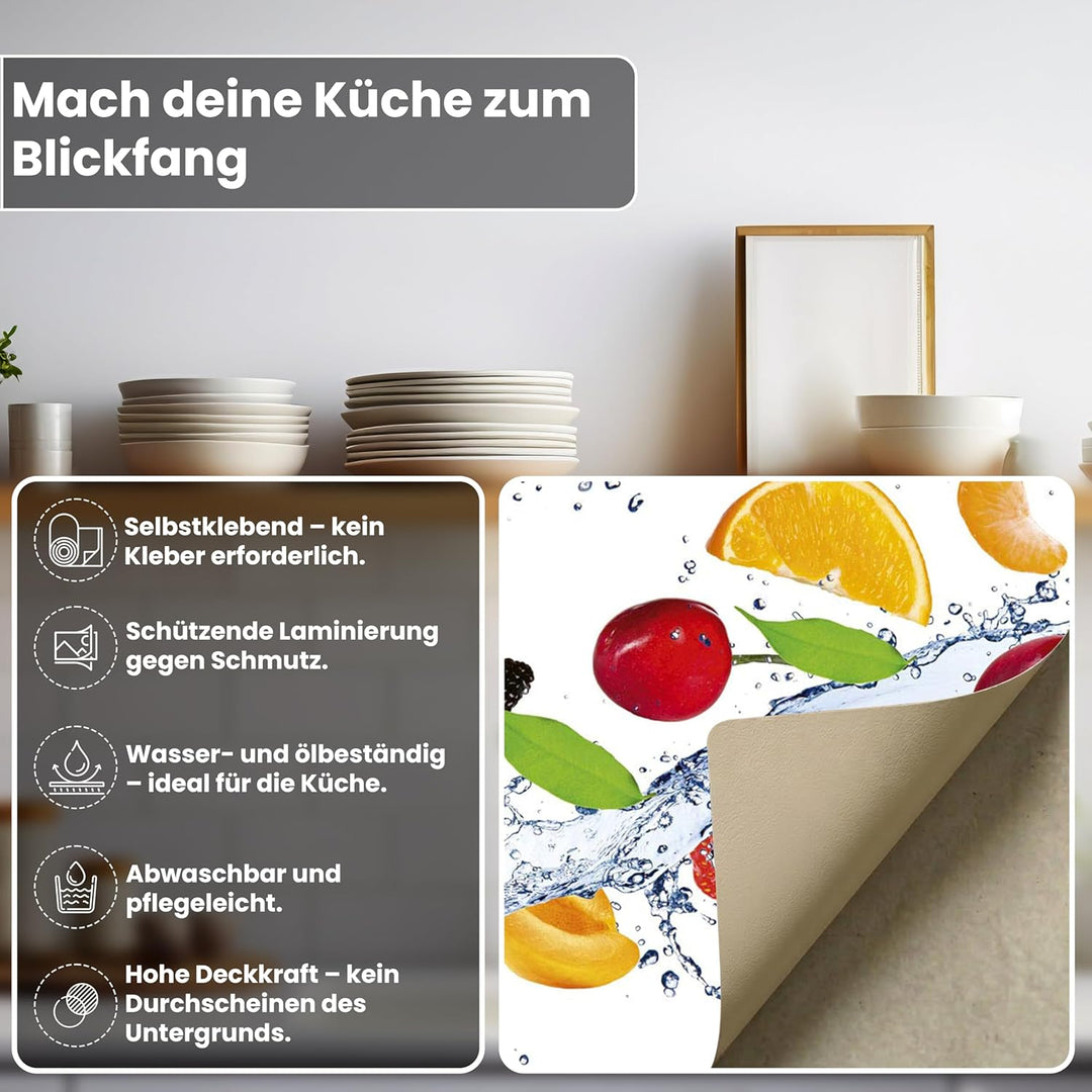DIMEX Küchenrückwand Folie selbstklebend Obst | Klebefolie - Dekofolie - Spritzschutz für Küche | Pr
