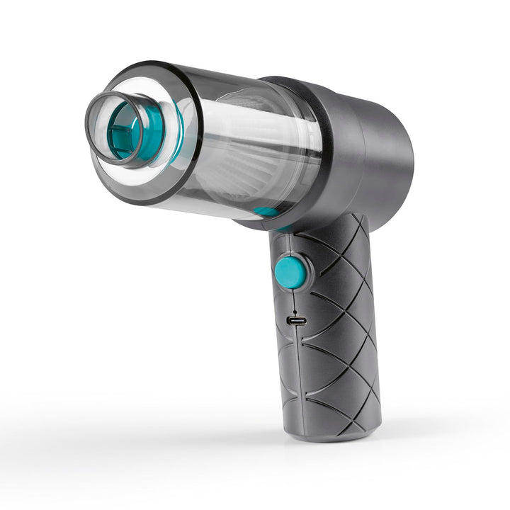 CLEANmaxx Akku-Handstaubsauger im 6-TLG. Set | Kabbelloser & Beutelloser Handsauger | Mit Saug- & Ge