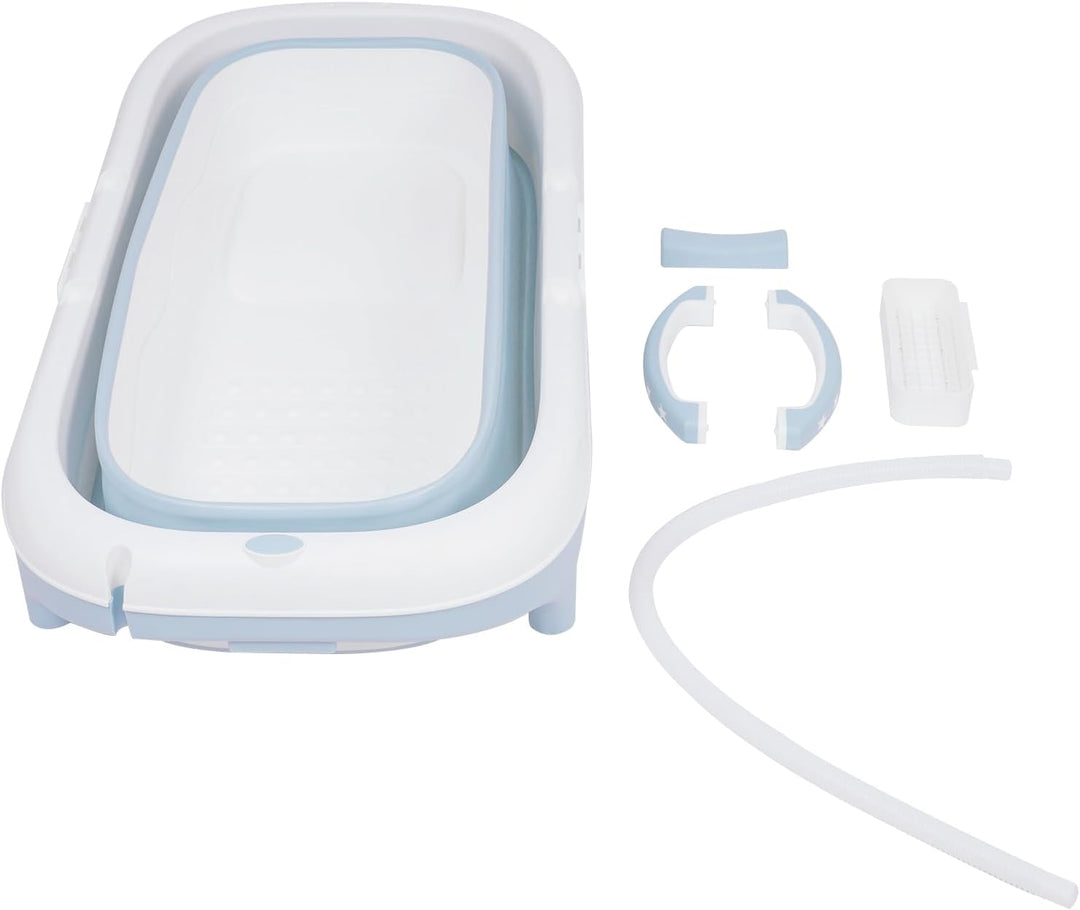 SuhoFutus Hundebadewanne Faltbare Badewanne für Grosse Hunde, Hundebadewanne mit Wasserablassstopfen