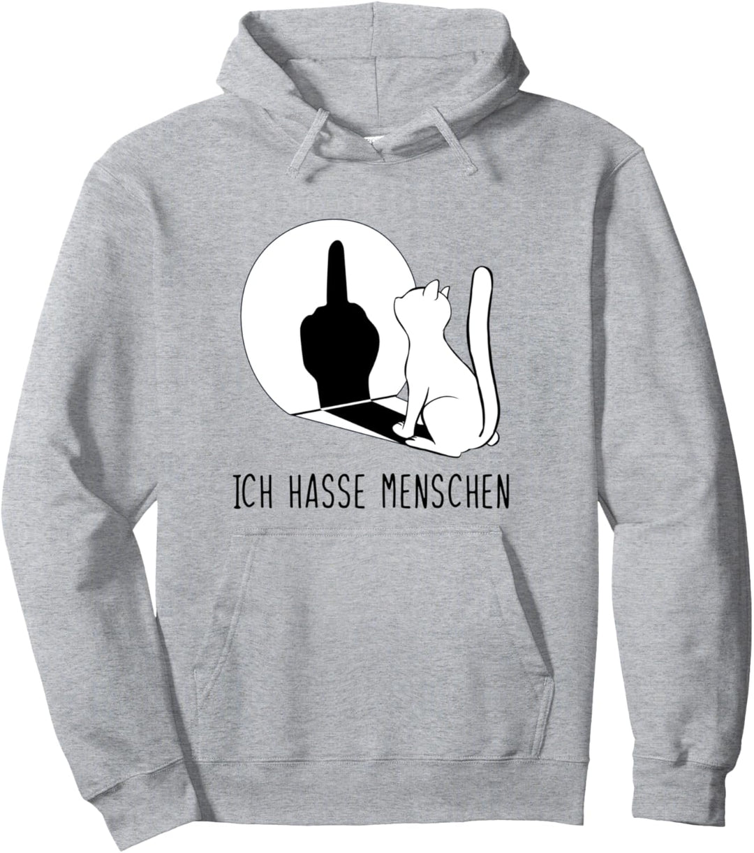 Katzenpulli I Hate People Katze Ich Hasse Menschen Pullover Hoodie