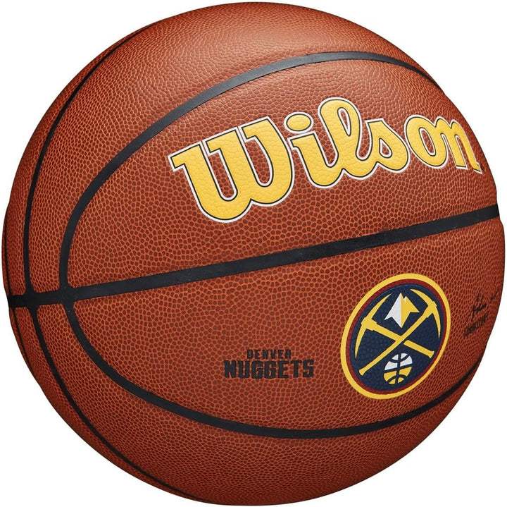 Wilson Unisex-Adult NBA Team Tribute Basketball 7 Denver Nuggets, 7 Denver Nuggets