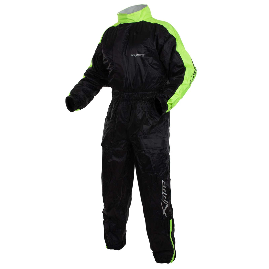 Wasserdicht Regenanzug Hohe Sichtbarkeit Motorrad Regenmantel Scooter Fluo M M Fluo, M Fluo
