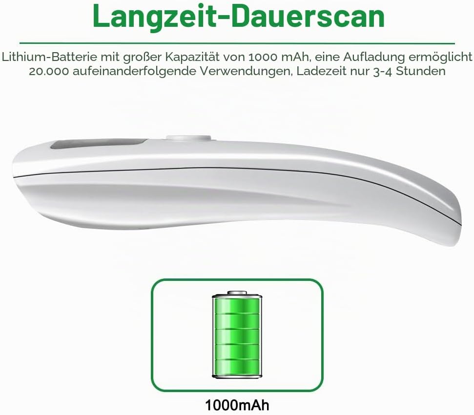 NETUM Bluetooth CCD Barcode Scanner Wireless | kabelloser CCD Handscanner/Handheld Lesegerät USB | p