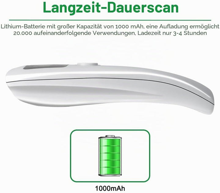 NETUM Bluetooth CCD Barcode Scanner Wireless | kabelloser CCD Handscanner/Handheld Lesegerät USB | p
