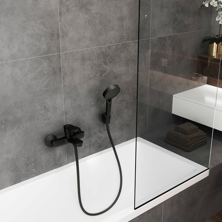 hansgrohe Vernis Blend - Badewannenarmatur Aufputz für 2 Verbraucher, Mischbatterie Badewanne mit Au