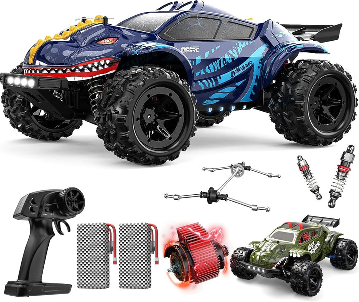 DEERC 9308E Ferngesteuertes Auto 1:16 All Terrain Fast RC Monster Truck 40 KPH, 2,4 GHz 4WD High Spe