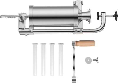 COSTWAY 1,5L / 3L / 3,6L / 6L Wurstfüller manuell, Wurstmaschine aus Edelstahl, Wurstfüllmaschine si