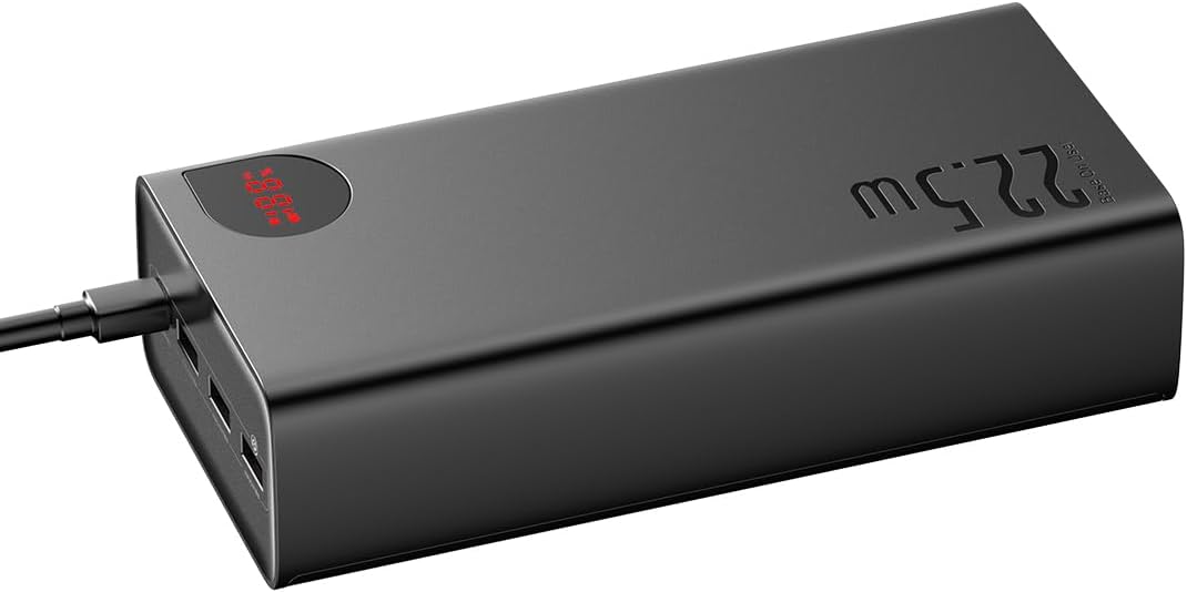 Fast Charge Power Bank Baseus Adaman, 40000mAh 22,5W (Black)