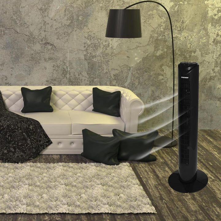 Syntrox Oszillierender Turmventilator Spruzzio | Tower Fan | Standventilator, inklusive Fernbedienun