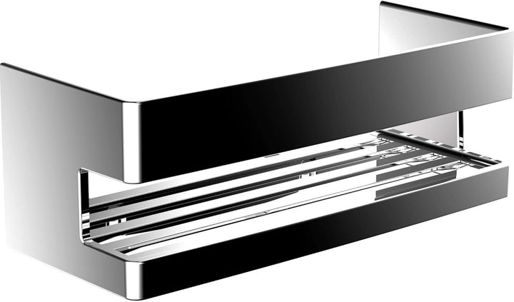 Emco System2 Schwammkorb, zum Anbohren, hochwertige Duschablage aus Metall, Duschkorb für Badeutensi